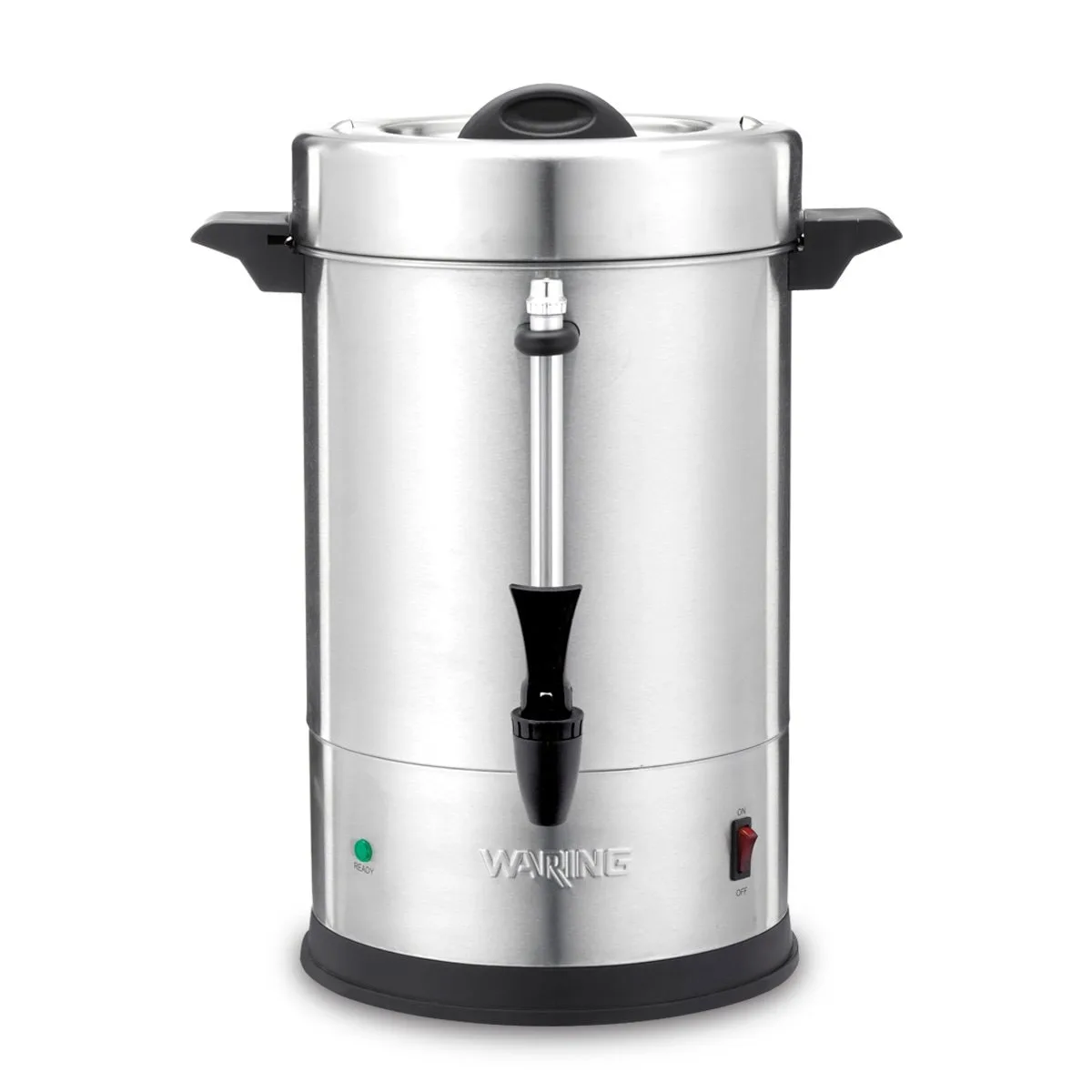 Waring WCU55X - S.Steel Electric Coffee Urn, 55 Cup Capacity, Dual Heater System / 1.44kW - 120V