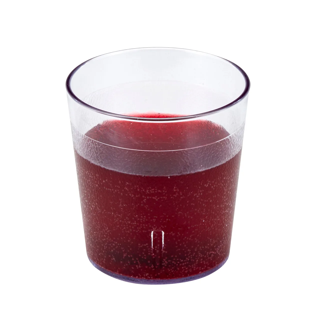Cambro 900P152 - 9.7 Oz Clear Textured SAN Tumbler, 3‑3/16" Top Dia, Dishwasher Safe - 72/Case