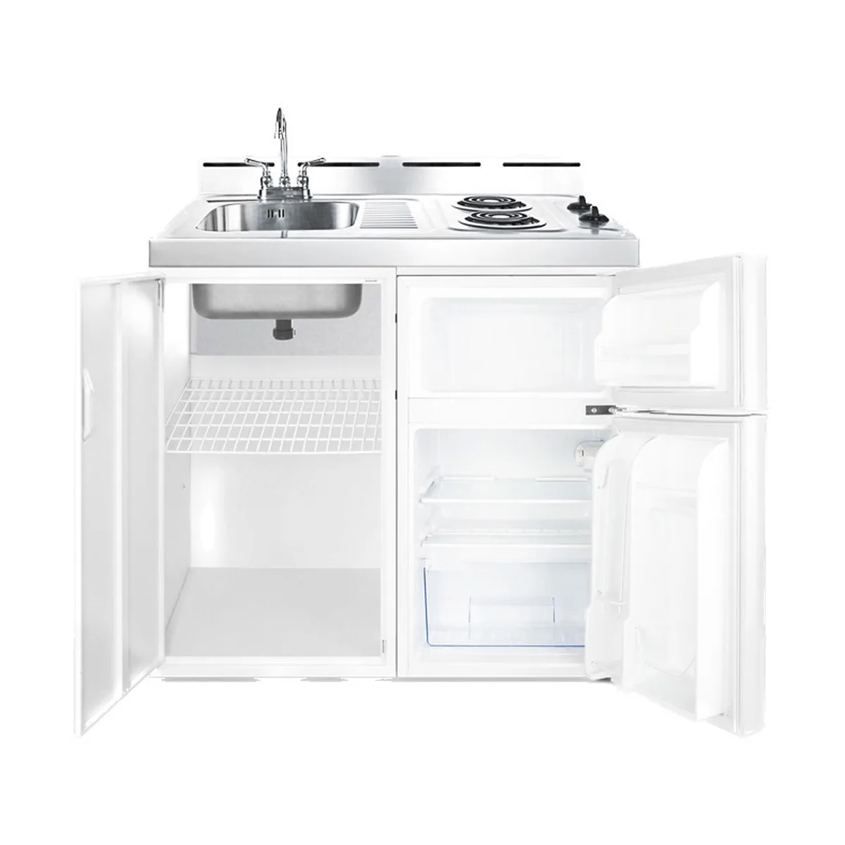 Summit C39EL All-in-One Combo Kitchen, 39"W x 24"D x 40"H, with sink & faucet
