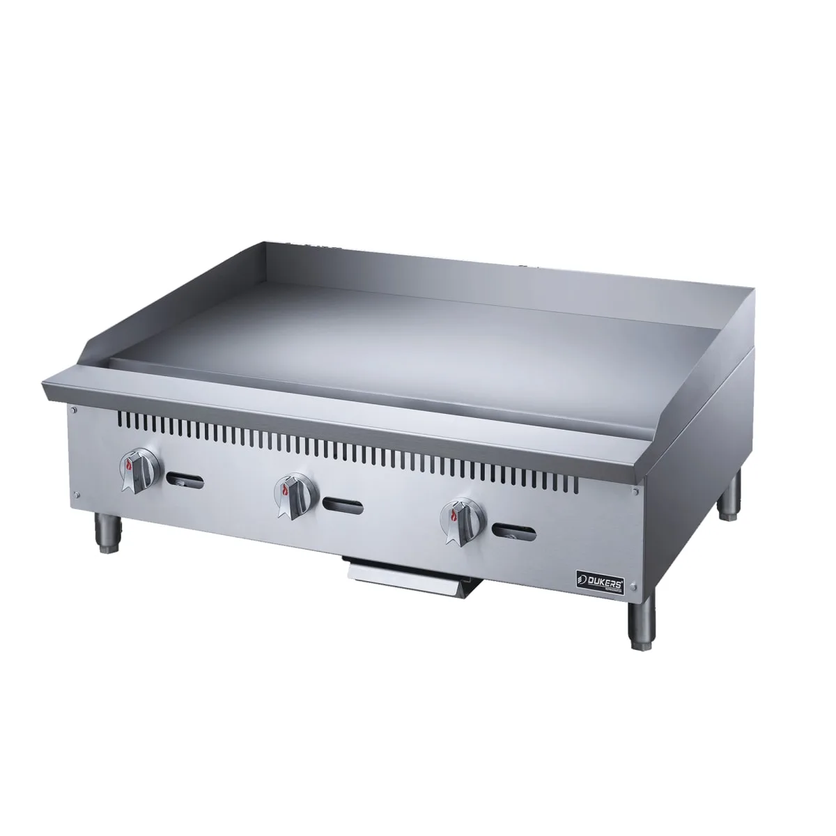 Dukers DCGM36 36" Gas Griddle w/ Manual Controls - 3/4" Steel Plate, Convertible