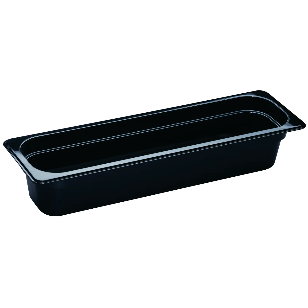 Cambro 24LPHP110 H‑Pan Food Pan, 1/2‑Size Long, 4″ Deep, Black Plastic, -40°F to 375°F, NSF
