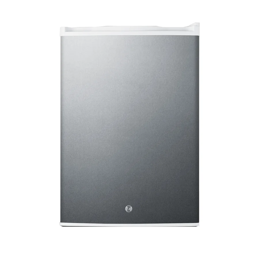 Summit FF31L7BISS 17" Built-in Compact Refrigerator in White, w/ Stainless Steel Door, 2.5 cu. ft.