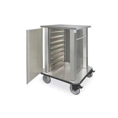 Piper Products TQM1-L20 Low-Profile Hospital Tray Delivery Cart w/ 20 Tray Capacity