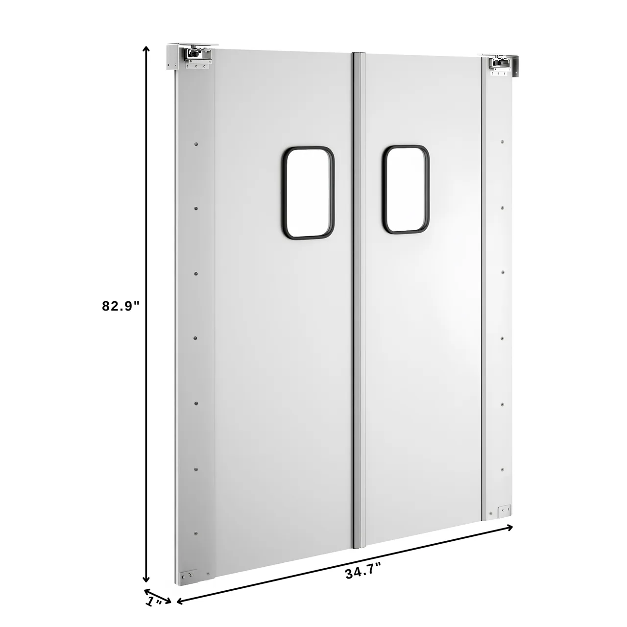 Koolmore KM-SWD36X2 Traffic Door, Aluminum, Double Panel