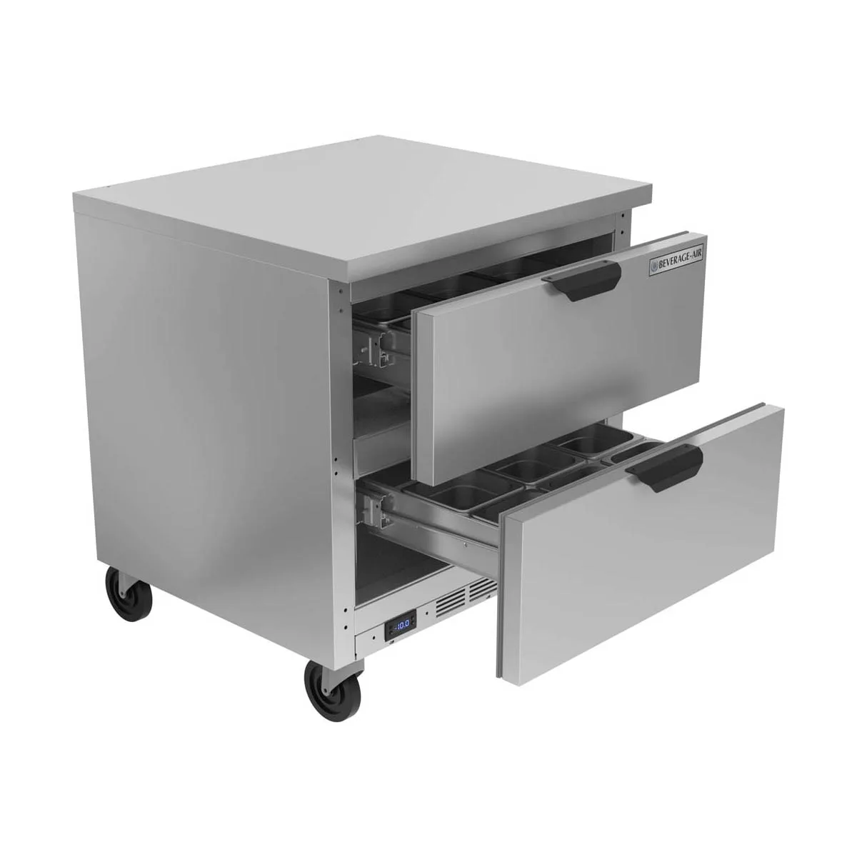 Beverage Air WTFD32AHC-2-FLT 32" 1-Section Worktop Freezer w/ 2 Drawers, 7.2 cu. ft.
