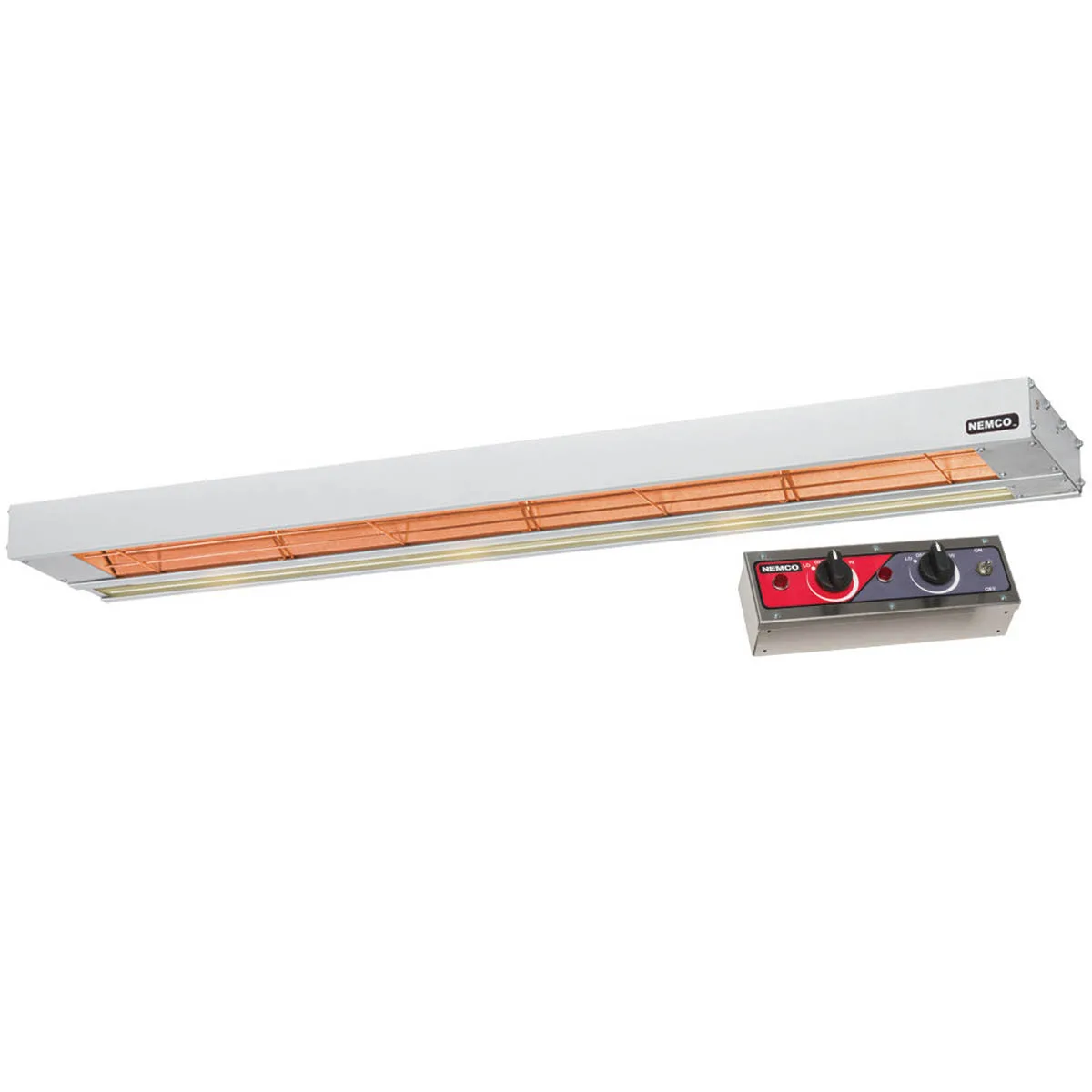 Nemco 6155-24-D-208 Bar Heater, Remote-Controlled, Dual, 24" X 13-1/2" X 2-3/4"