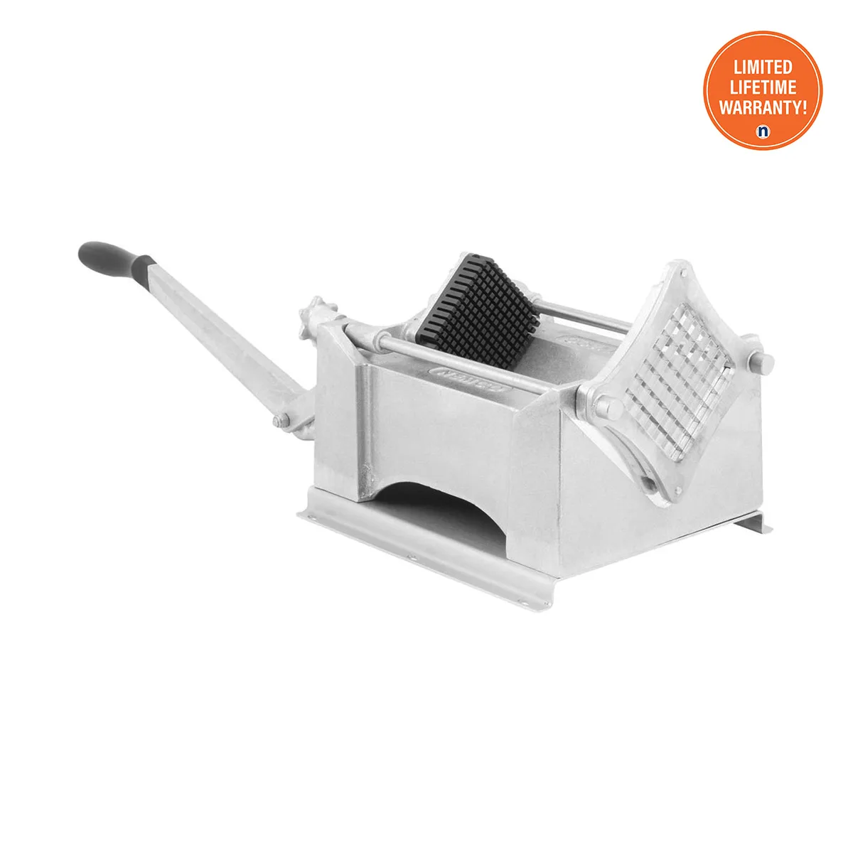 Nemco 56450A-3 1/2" Square Cut Countertop French Fry Cutter, Aluminum Body, 300-Series Stainless Blades, Block