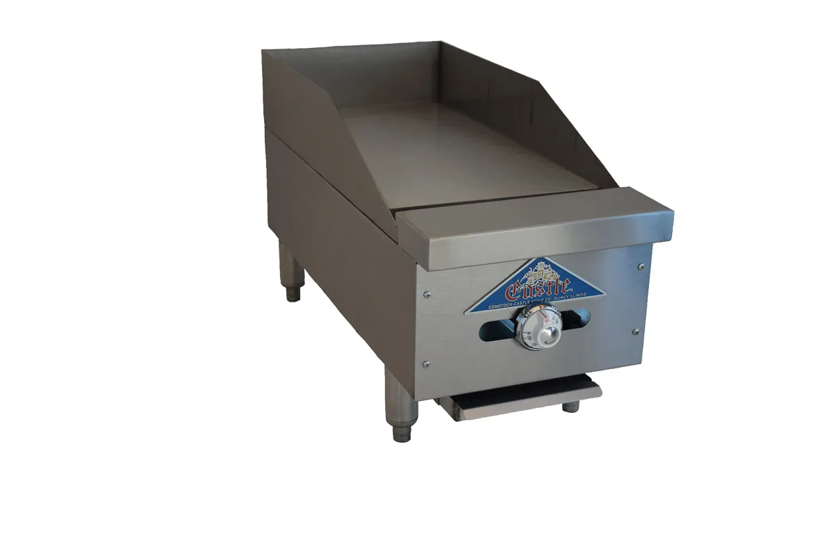 Comstock-Castle CCHG-12T 12" Countertop Gas Griddle with Thermostat / Solid State Controls, 30.000 BTU