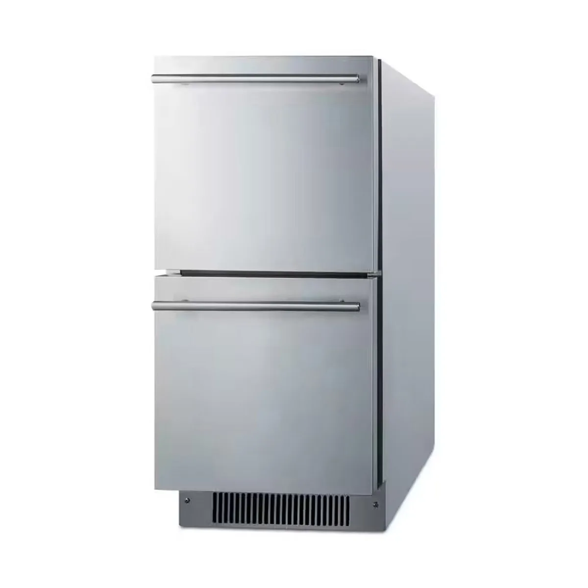 Summit ADRD15 15" Indoor/Outdoor Undercounter Refrigerator w/ 2 Drawers, 2.8 cu.ft.