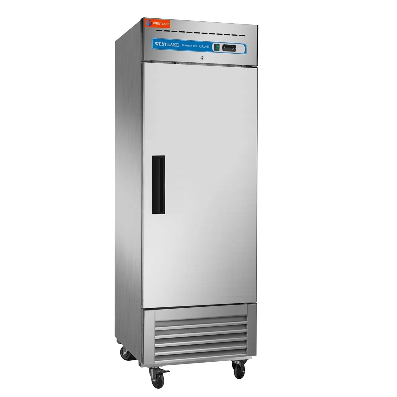 Westlake WKR-23B 27" 1-Solid Door Reach-In Refrigerator, Bottom Mounted, 23 cu. ft., Stainless Steel, R290