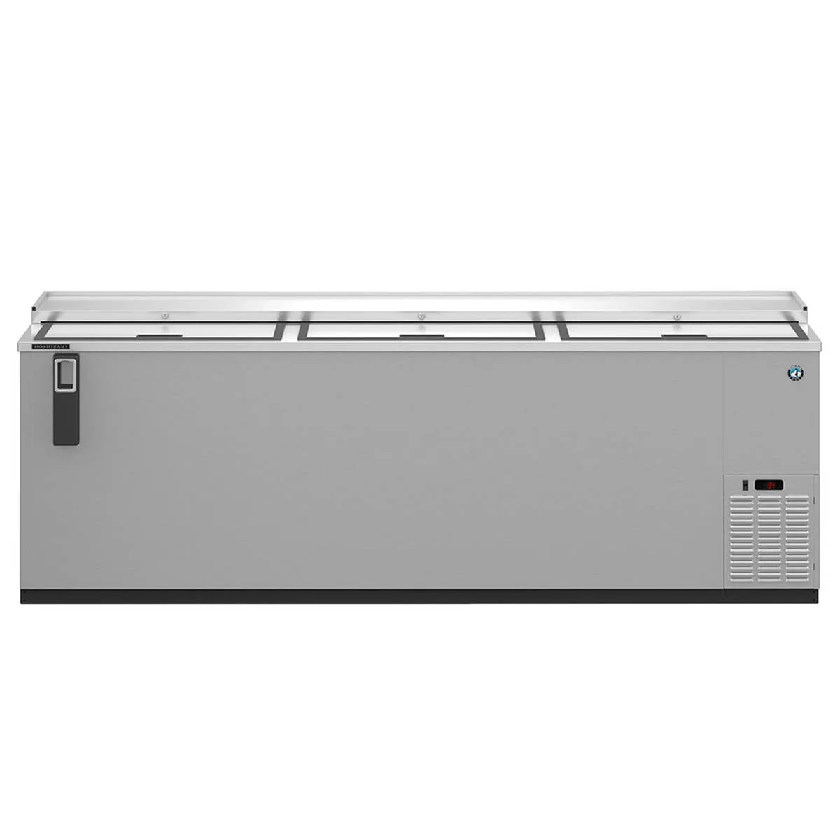Hoshizaki CC95-S 95" Three Section Stainless Steel Horizontal Bottle Cooler, 27.98 cu. ft.