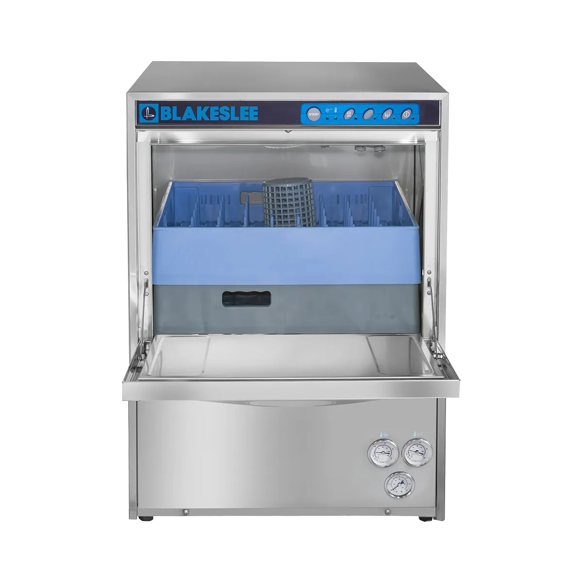 Blakeslee UC-18-1 23.5" High Temp Commercial Dishwasher with Built-In Booster & Pumps