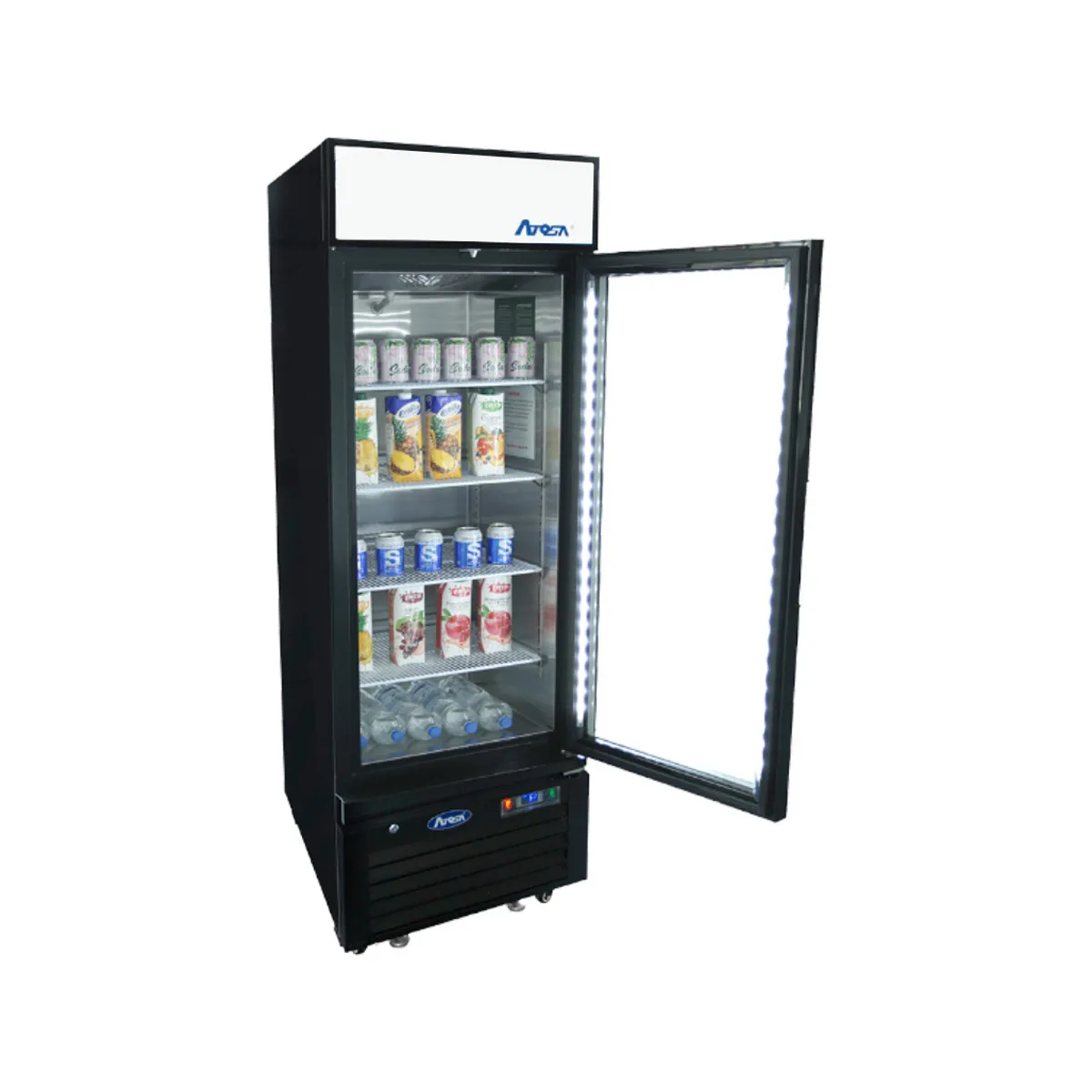 Atosa USA MCF8725GR 24" 1-Section Merchandiser Refrigerator w/ Glass Door, 11.1 cu. ft.