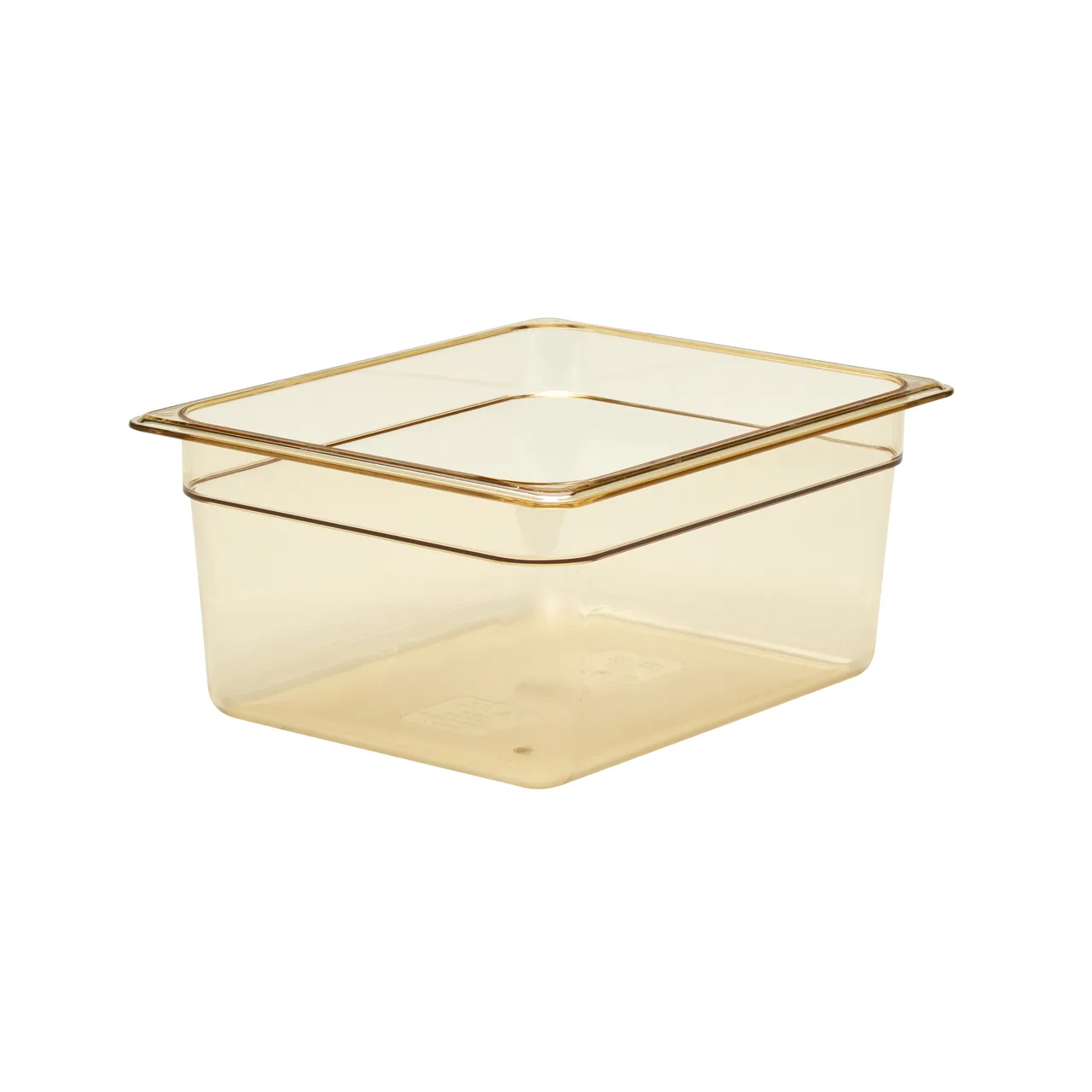 Cambro 26HP150 H-Pan 1/2 Size 6" Deep Amber Plastic, -40°F to 375°F, NSF
