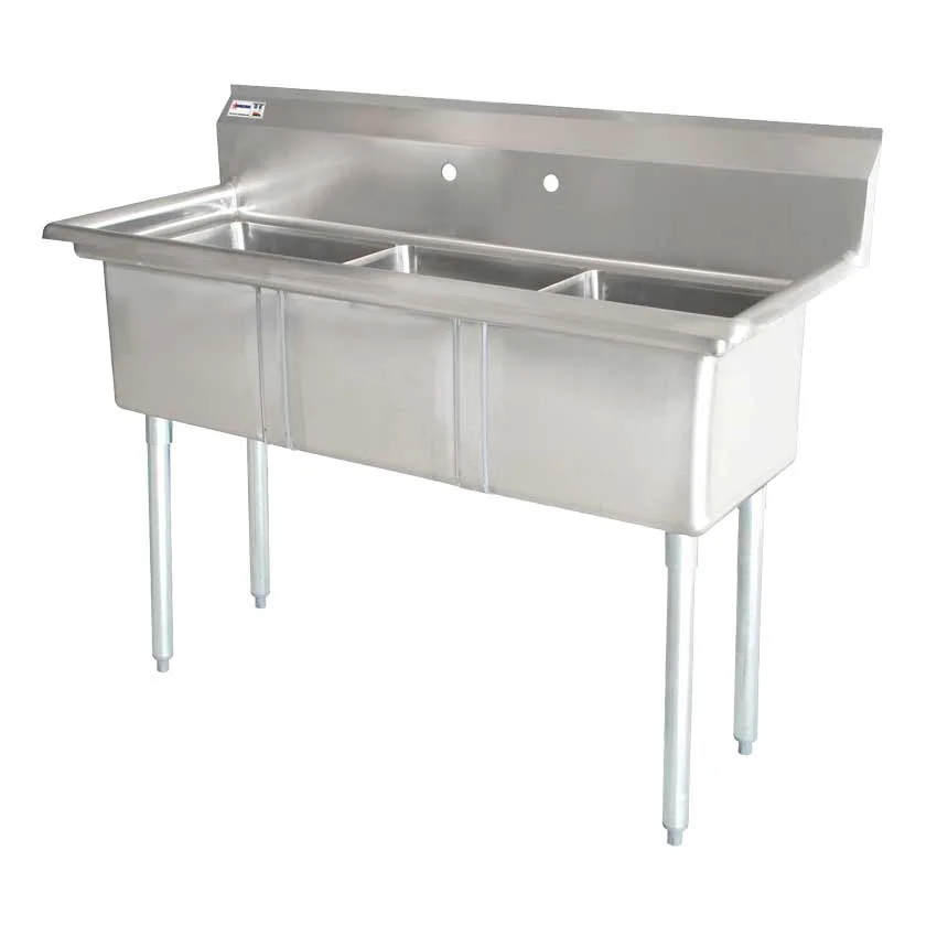 Omcan USA 25270 (3) Three Compartment Sink