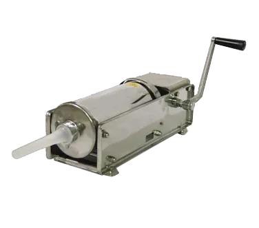 Omcan USA 13738 Elite Series Manual Horizontal Sausage Stuffer, 15 lbs. Capacity, Stainless Steel, 2-Speed Gear Driven