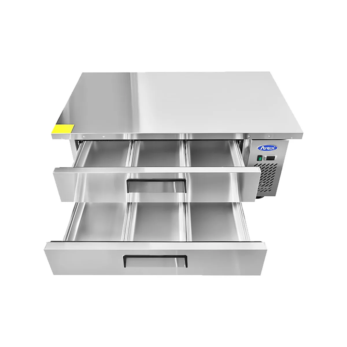 Atosa USA MGF8452GR 60" 2 Drawers Refrigerated Chef Base, Includes (6) 12 x 20 pans, 8.4 cu. ft.