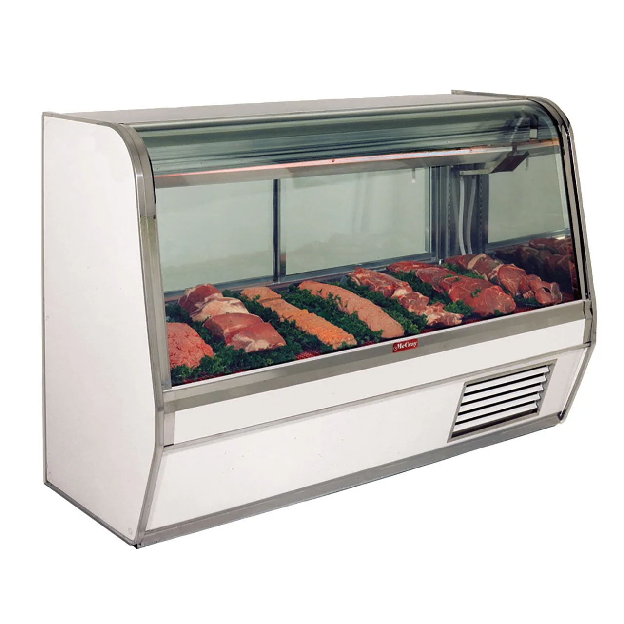 Howard-McCray SC-CMS32E-8C-LED 98" Single Duty Curved Refrigerated Meat Display Case