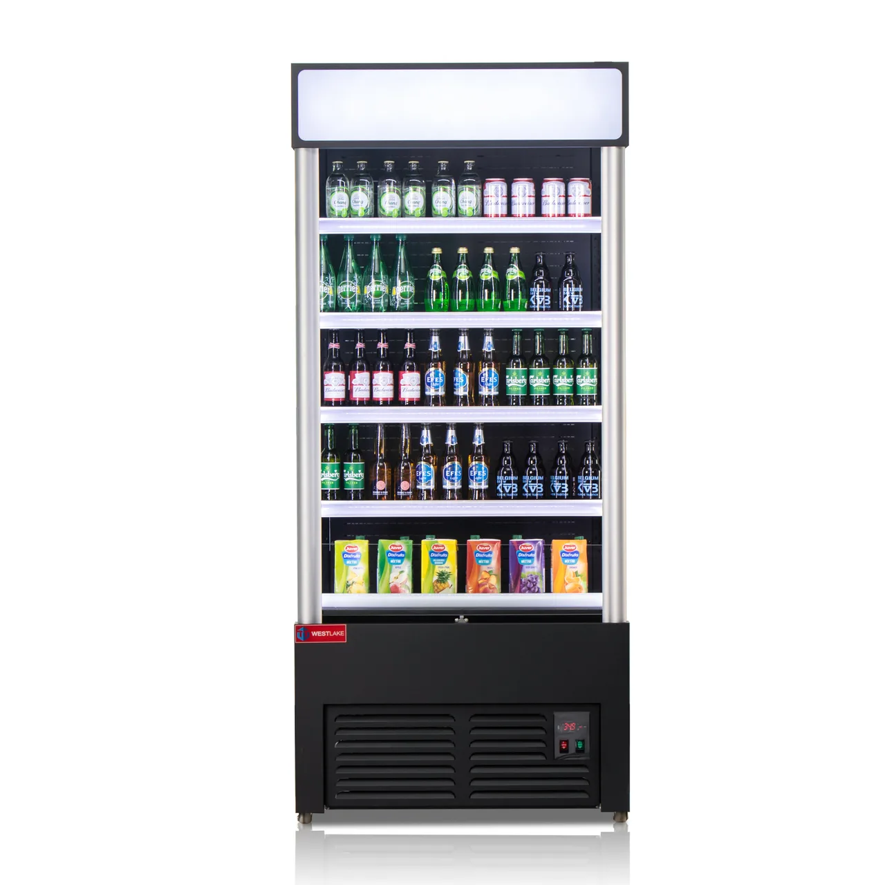Westlake LD3-2Z-C2 - 25.5 cu ft Refrigerator, 35" Black Steel, Door, 7/8 HP 115V, LED, R290, 4 Shelves