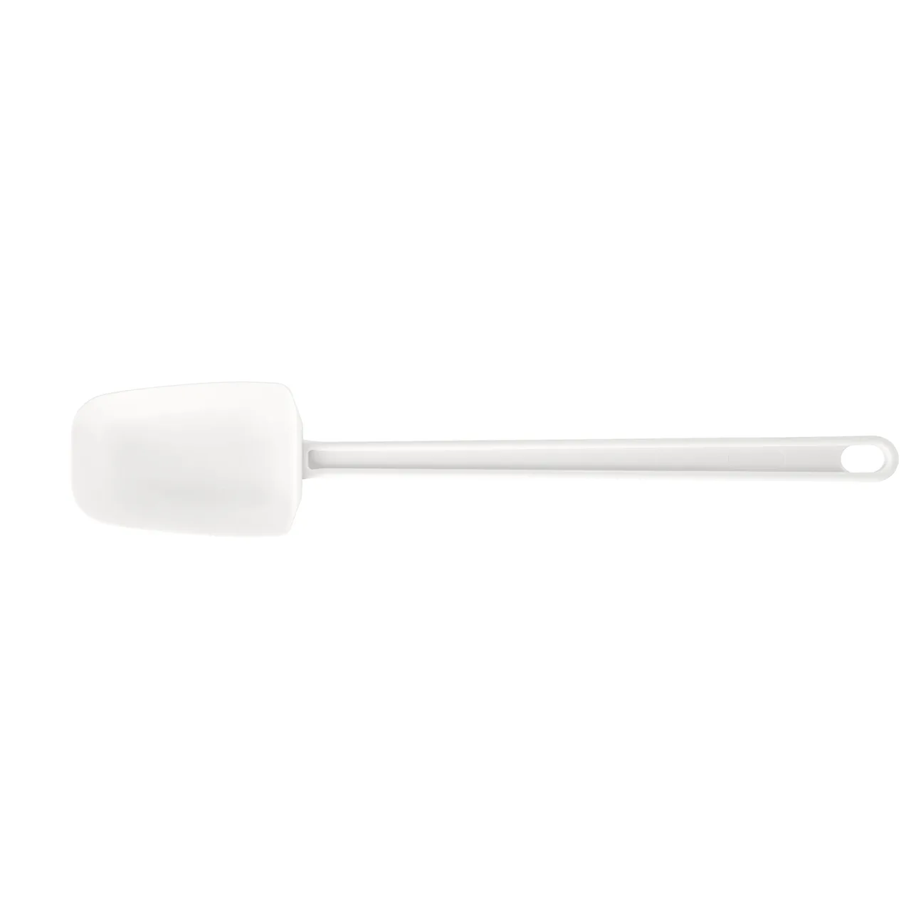 CAC China KUSB-R-16 Commercial Spatula, 16-1/4", Rubber Blade, White Handle, BPA Free