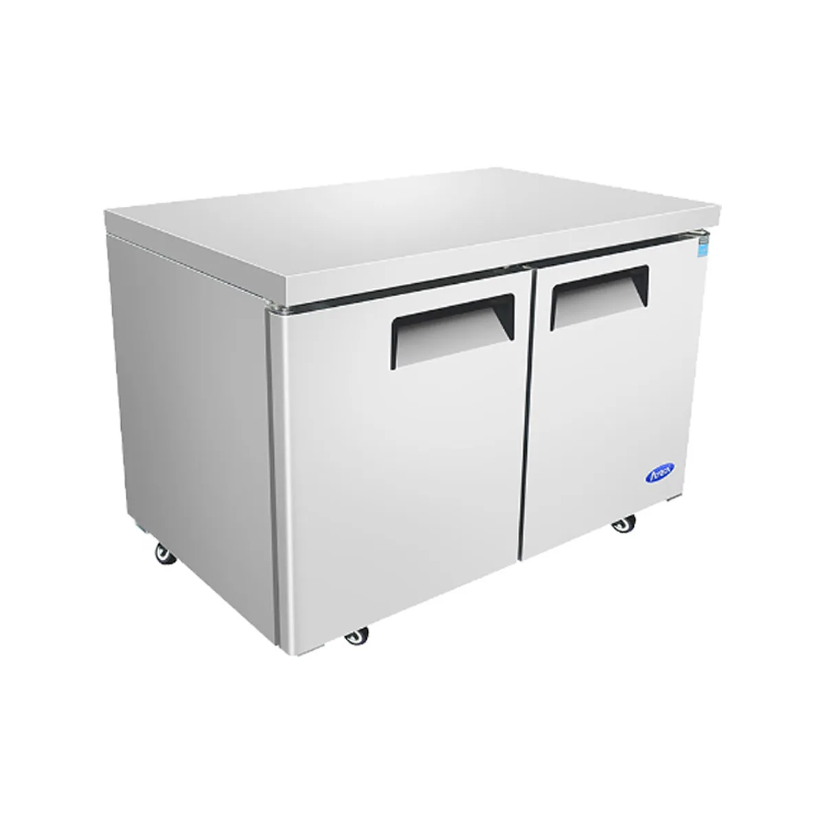 Atosa USA MGF8403GR 60" Two Section Undercounter Refrigerator w/ 2 Doors, 17.2 cu. ft.