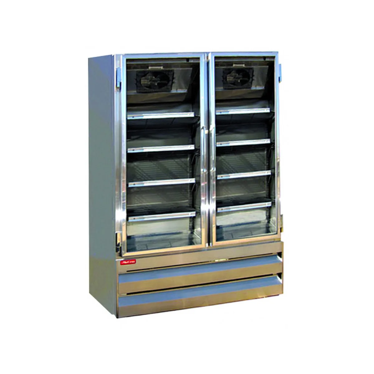 Howard-McCray GR42BM-S 52" Two Glass Door Merchandiser Refrigerator, Stainless Steel, 42 cu. ft.