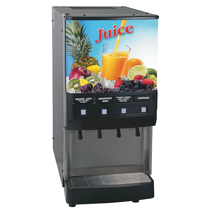 BUNN 37300.0000 Un-Lit Door Juicer Dispenser, Push Button - 4 Valves / 720 Watts