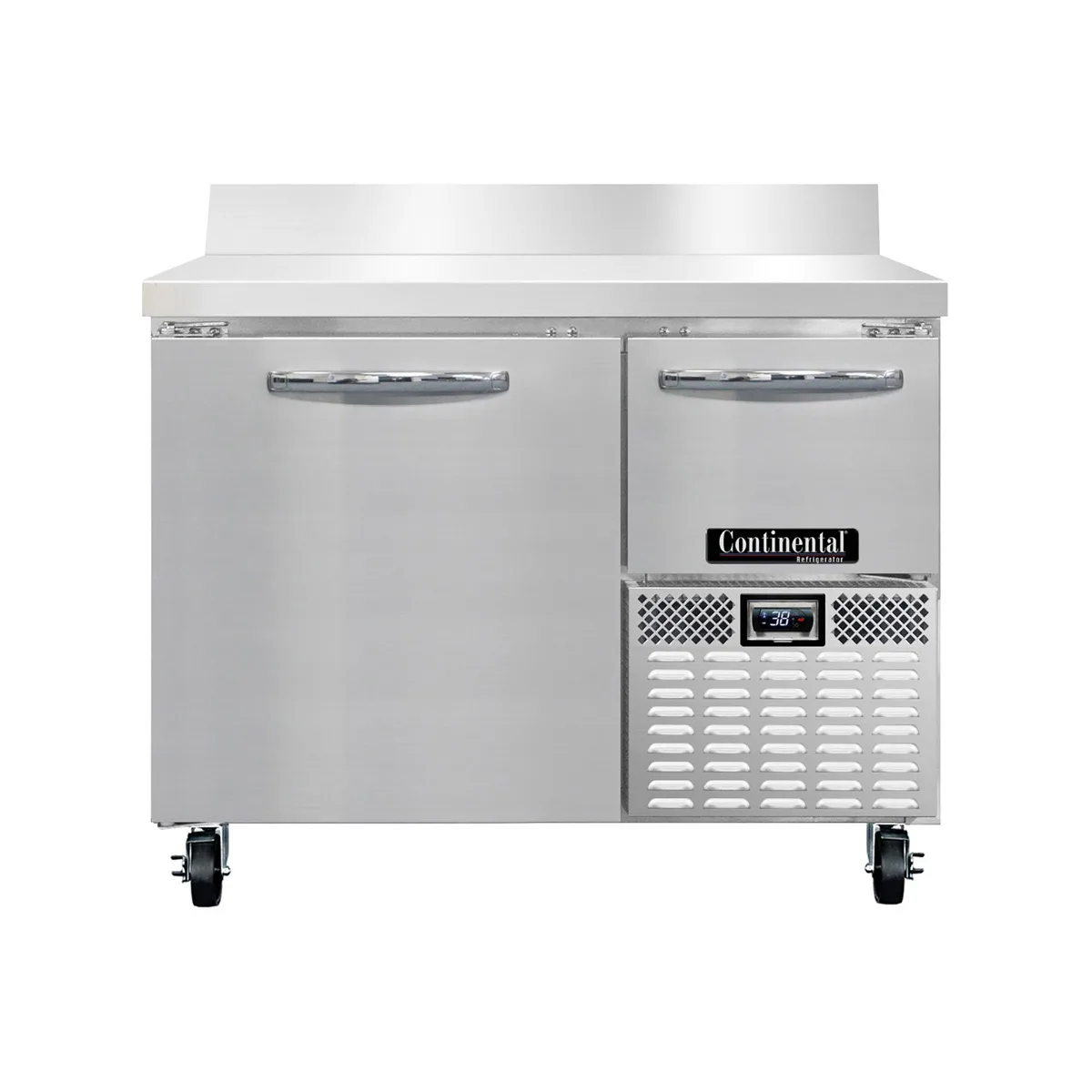 Continental Refrigerator RA43NBS 43" Worktop Refrigeratorw/ 1 Full & 1 Half Door