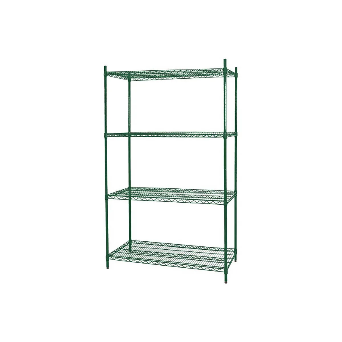 Nor-Lake SSG88-4 Epoxy Coated 4-Tier Green-Kote Shelving Kit for Walk-In Coolers/Freezers - 8' x 8'