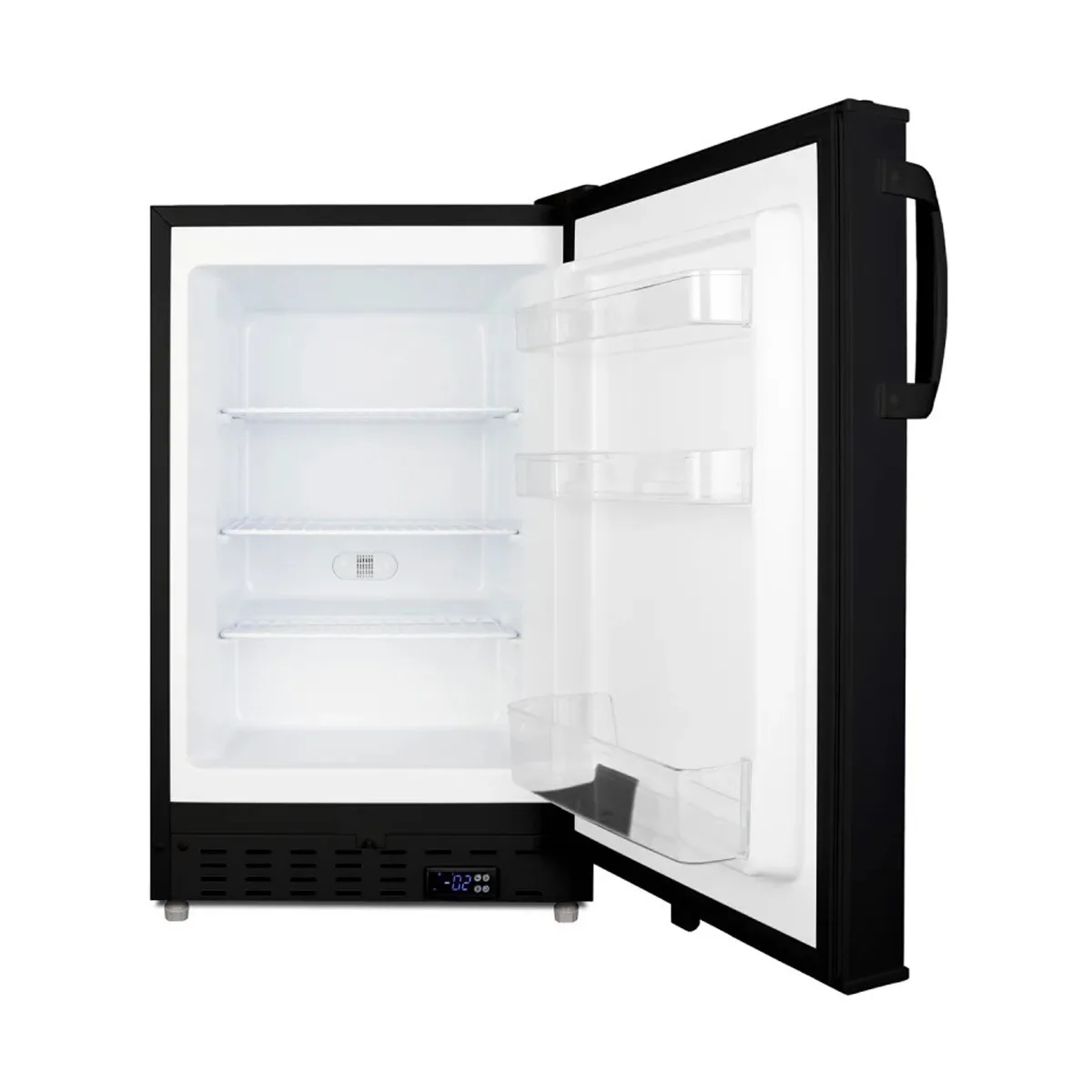 Summit ALFZ37B 20" Built-in or Freestanding Undercounter Freezer in Black, 2.68 cu. ft.