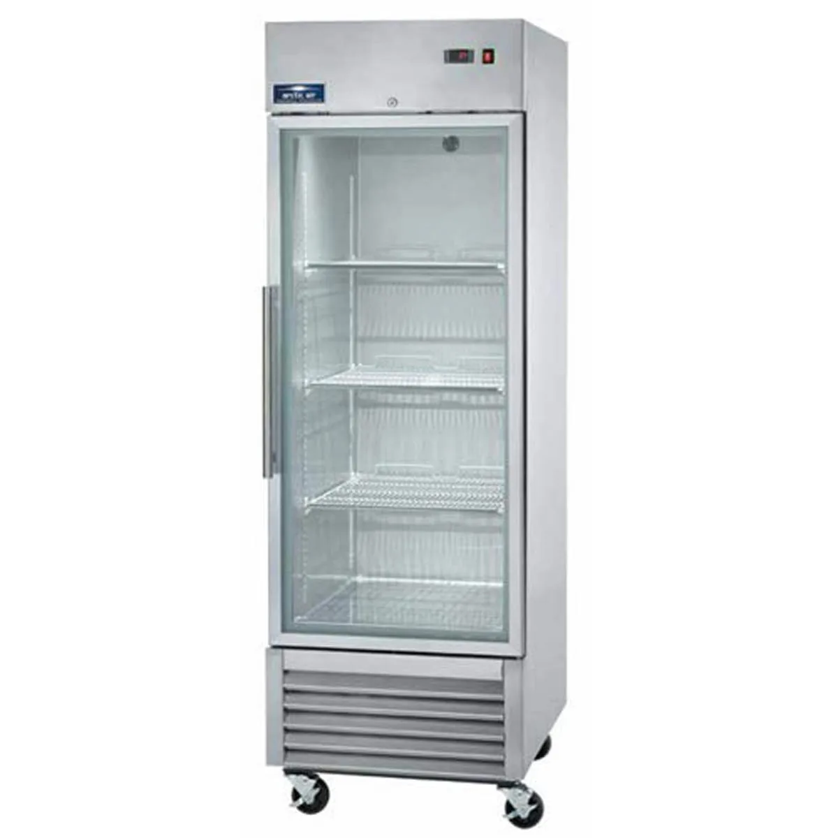 Arctic Air AGR23 27" 1-Section Glass Door Reach-In Refrigerator, Bottom Mounted, Stainless Steel, 23 cu. ft.