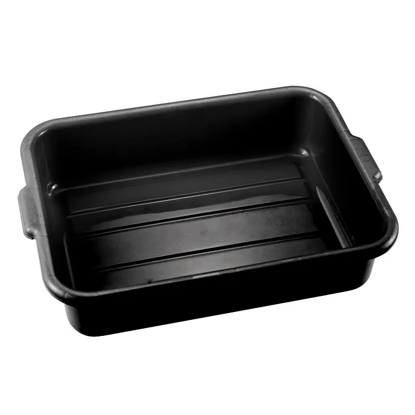 Omcan USA 81000 - Standard Black Bus Box, 21.5" x 15.5" x 5" Food Storage Container For Restaurants