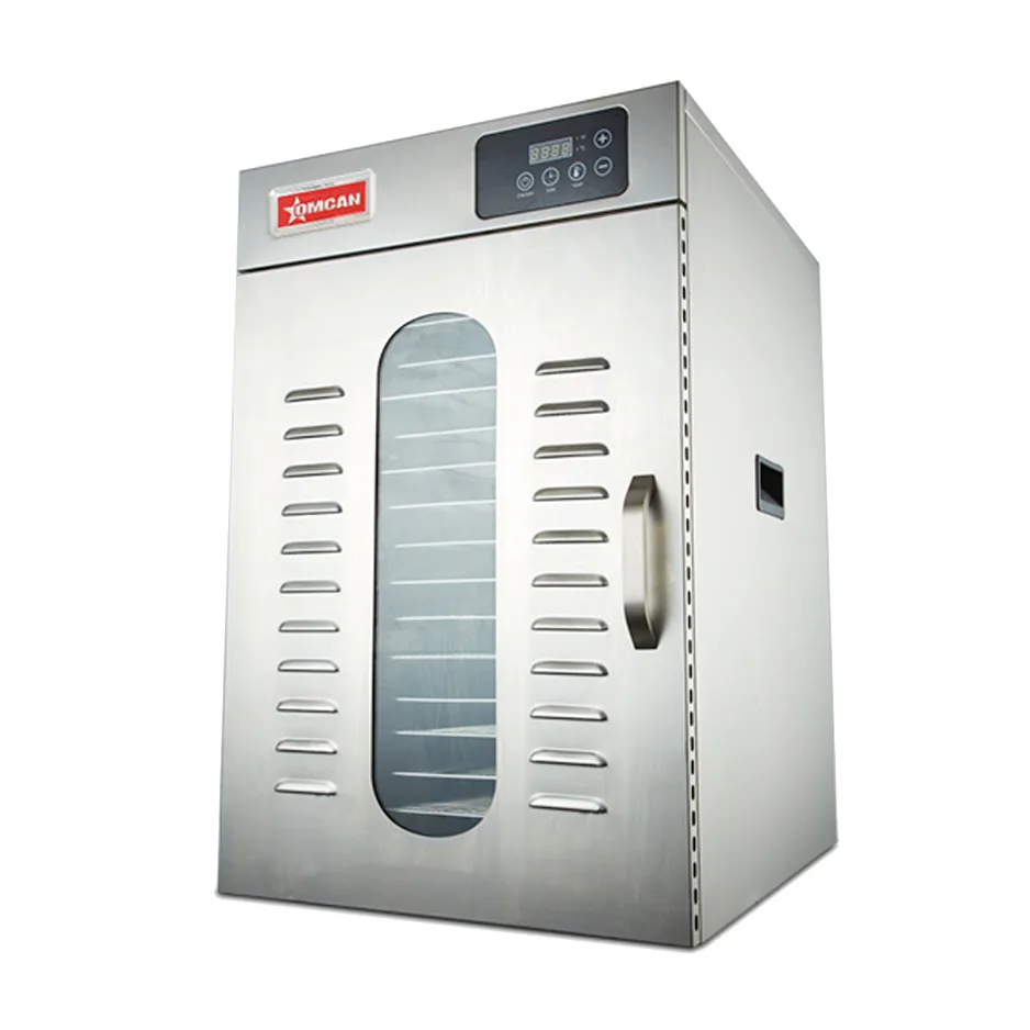 Omcan USA 47557 CE-CN-0016-E Commercial Food Dehydrator, 22.4"W x 18.5"D x 22.4"H, 16 Trays, Stainless Steel, 1000W, 120V