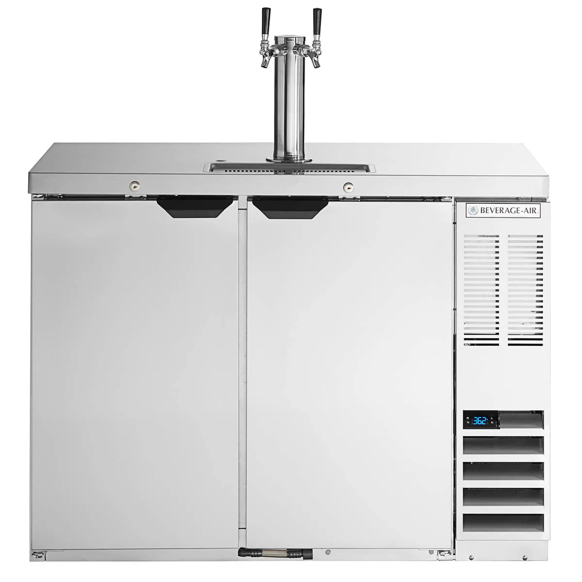Beverage Air DD48HC-1-S 48" Draft Beer Cooler w/ 2 Kegs, 12.4 cu. ft., 1 Dual-Tap Tower
