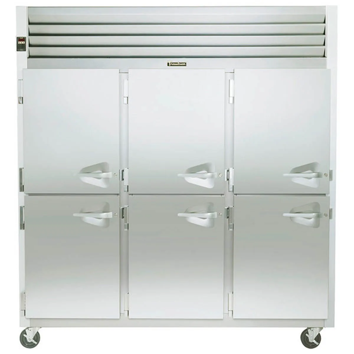 Traulsen G30003 76" 3-Section Reach-In Refrigerator w/ 6 Solid Half-Doors (hinged left/left/left), 69 cu. ft.