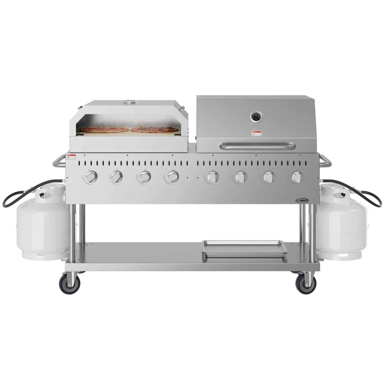 Koolmore CGKIT6-D30P30 60" Outdoor Gas Grill, (8) Burner