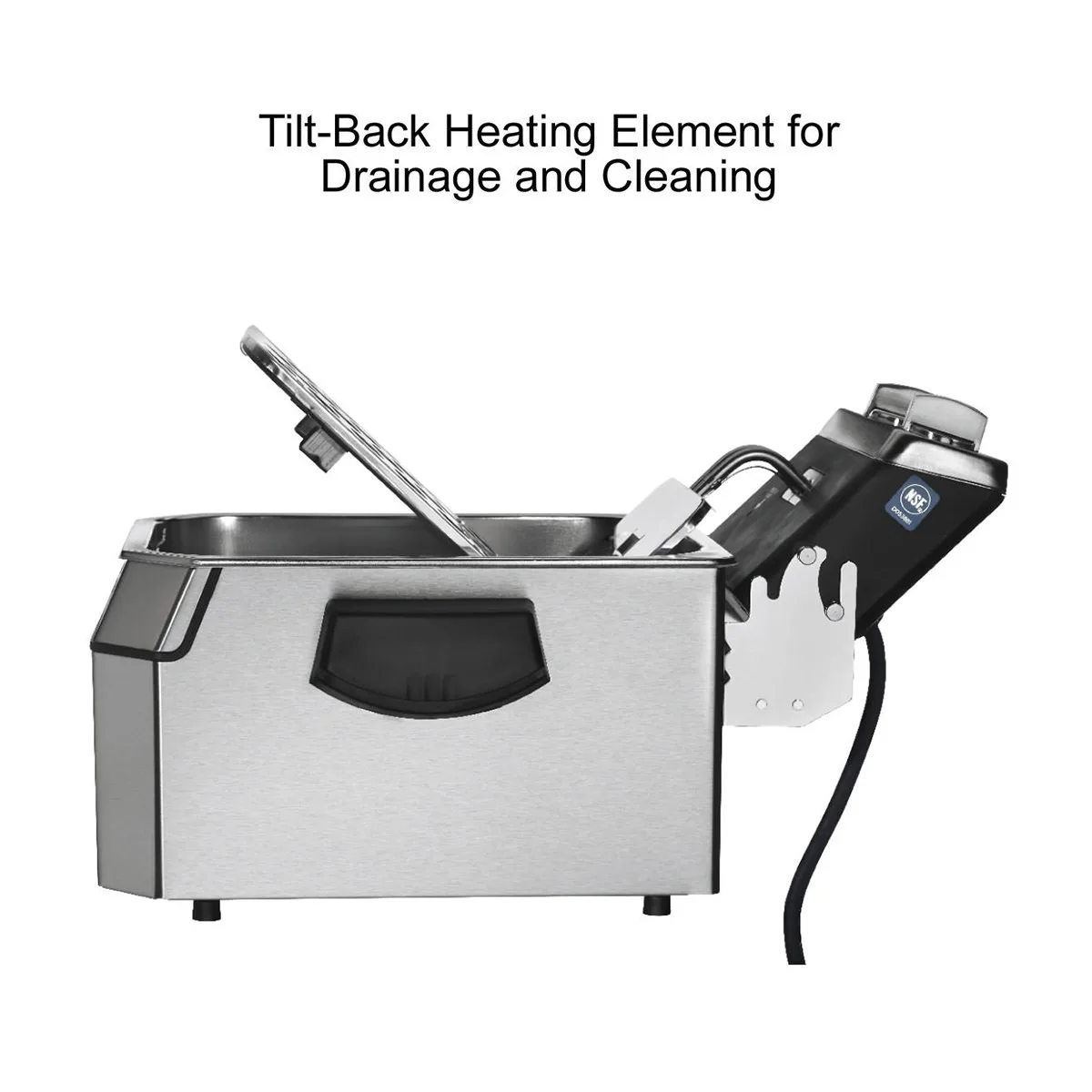 Waring WDF1000 Full Pot Countertop Electric Fryer w/ 10-Lb. Capacity, 2 Twin & 1 Large Basket
