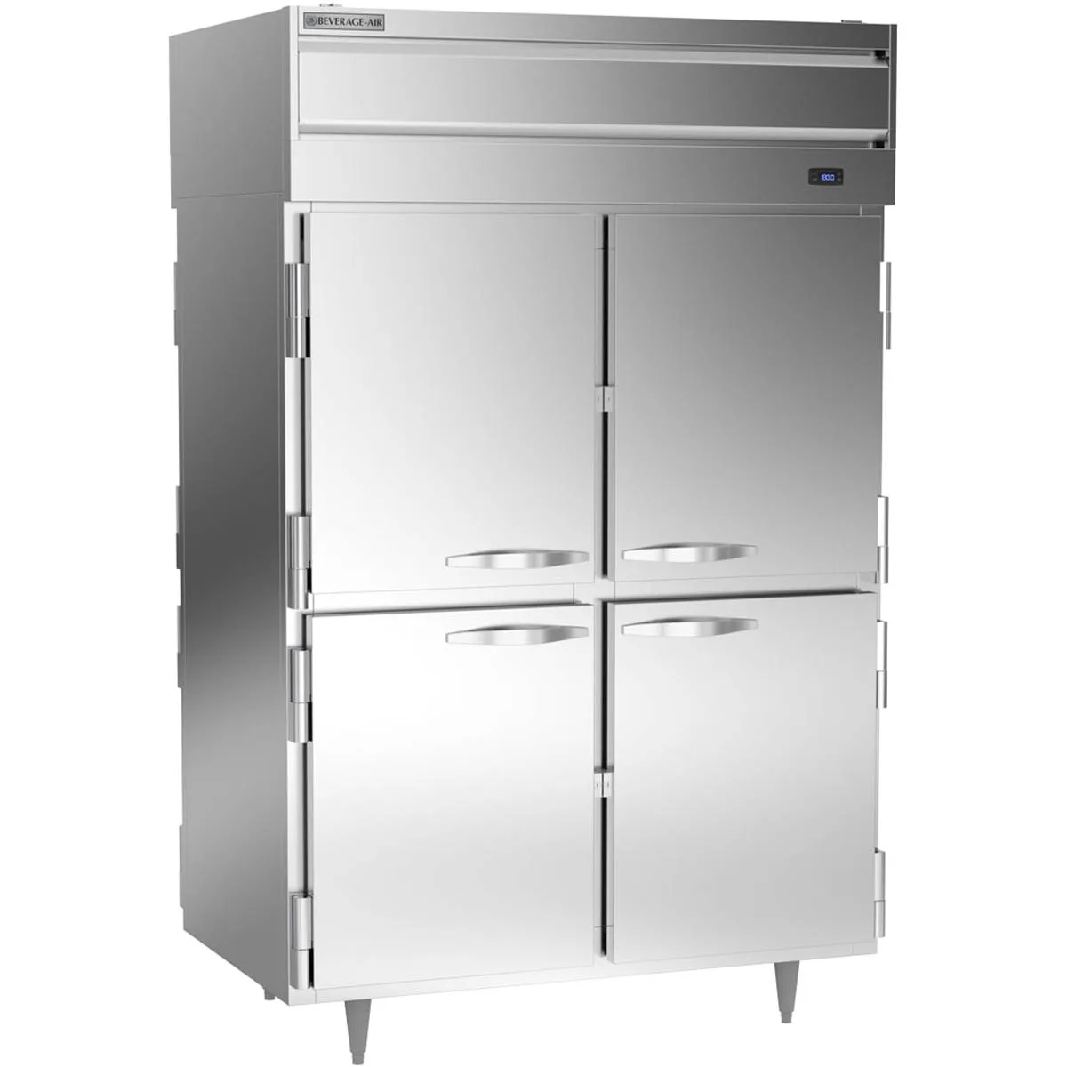 Beverage Air PH2-1HS-PT 2-Section “8” Half Height Solid Door Heated Holding Cabinet, 43.3 cu ft, Stainless Steel