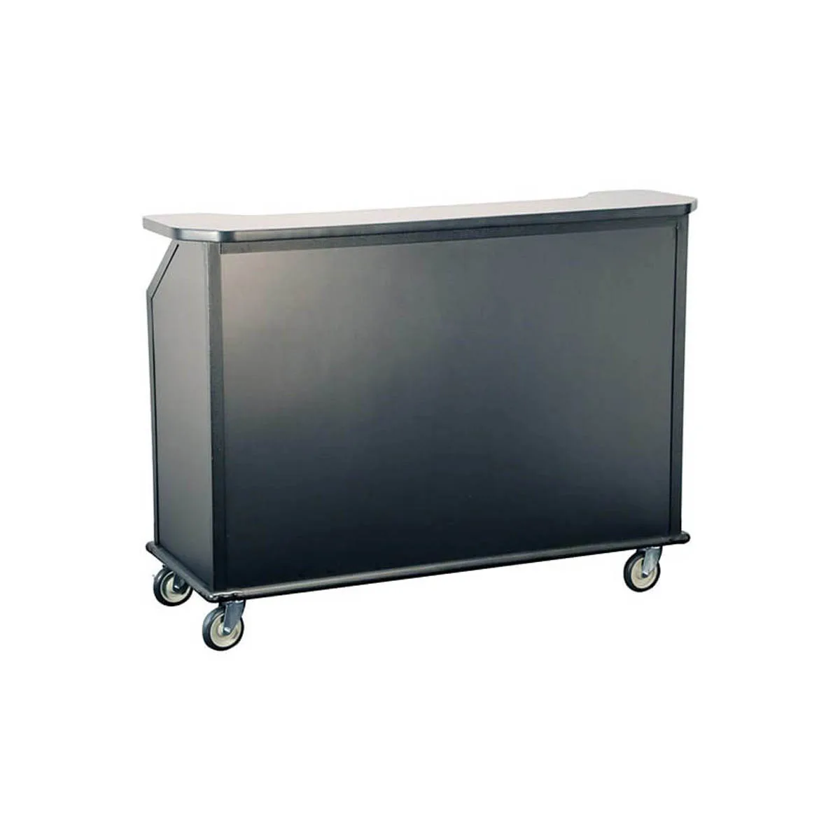 Lakeside 886 63" Portable Bar with Laminate Finish, Removable (2) 7-Bottle Speed Rail, and (2) 40 lb. Ice Bin