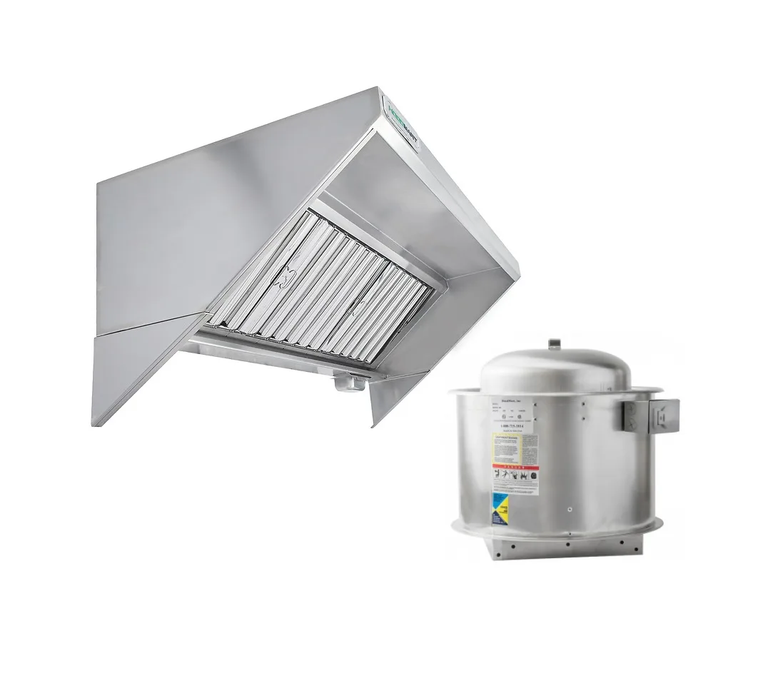 Naks Concession Trailer Hood System 4' x 30" with Fire Suppression