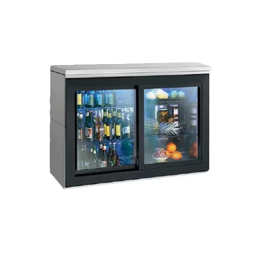 Perlick SDBR48 Refrigerated Back Bar Cabinet w/ 15.3 Cu Ft, 2 Sliding Glass Doors, Remote, 120V