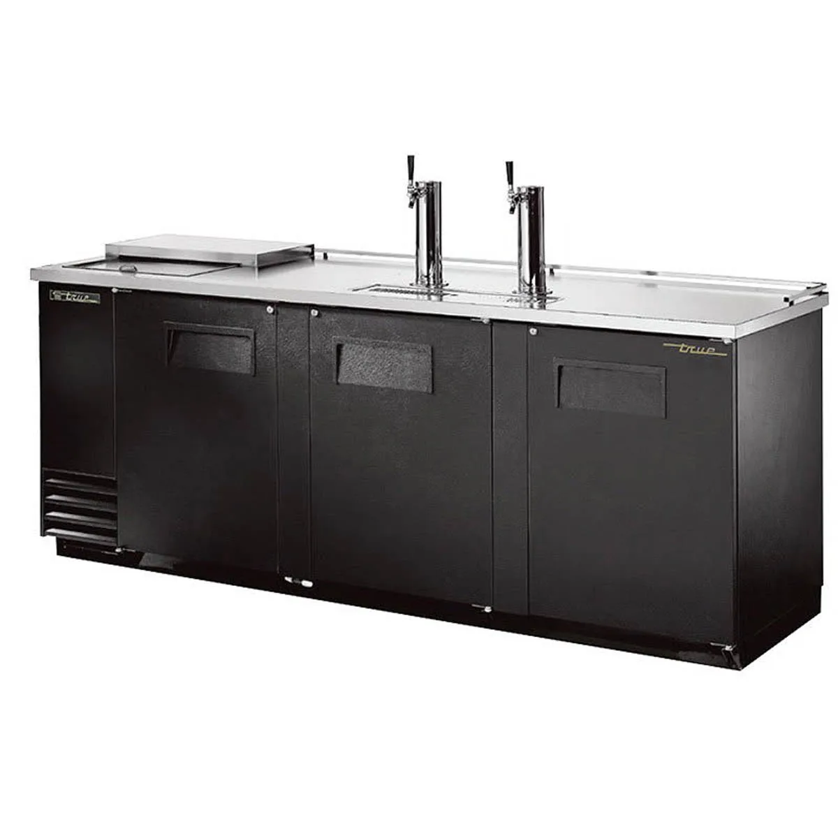 True TDD-4CT-HC 90" Swing Door Direct Draw Beer Dispenser with 2 Taps & 4 Keg Capacity