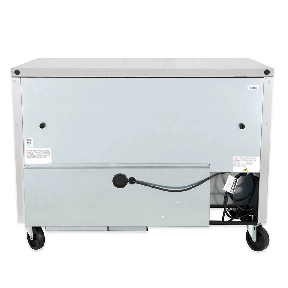 True TUC-48-HC 48" 2-Section Undercounter Refrigerator w/ 2 Solid Doors
