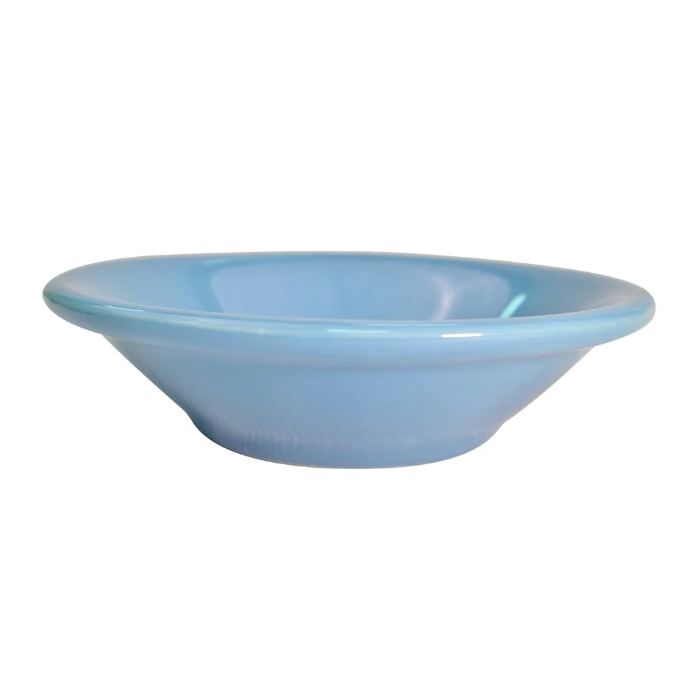 CACChina LV-11-LBU Fruit Dish, 4-3/4" Dia, 4-3/4 oz, Light Blue Ceramic, Dishwasher/Oven - Dozen