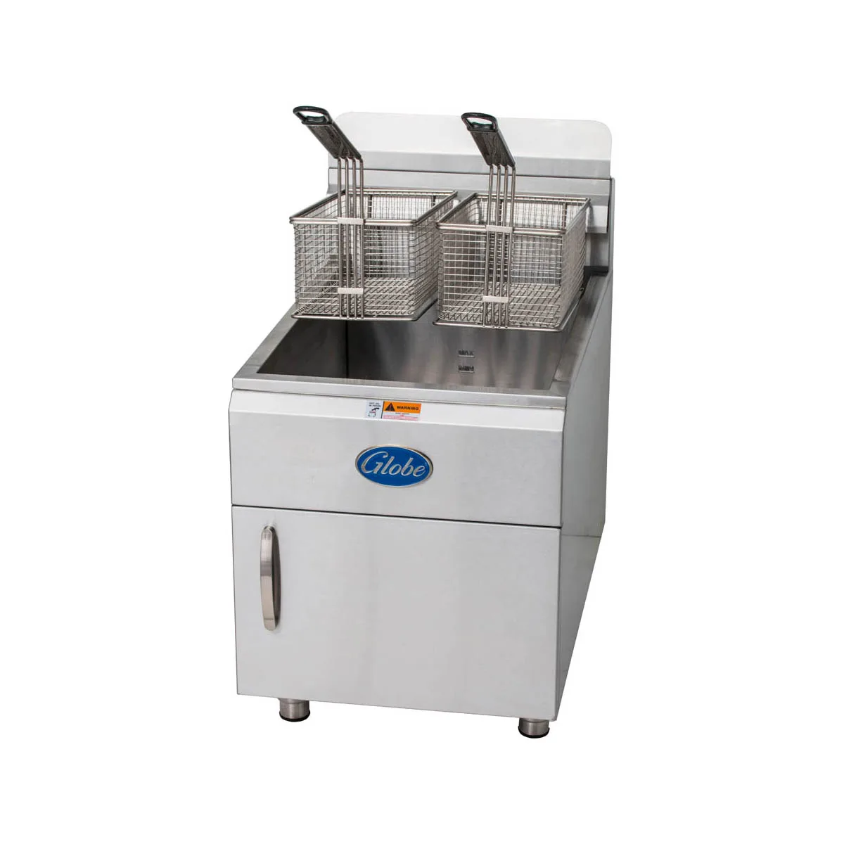 Globe GF30PG Full Pot Countertop Gas Fryer w/ 30 lbs Capacity, 2 Baskets, LP Gas, Thermostatic
