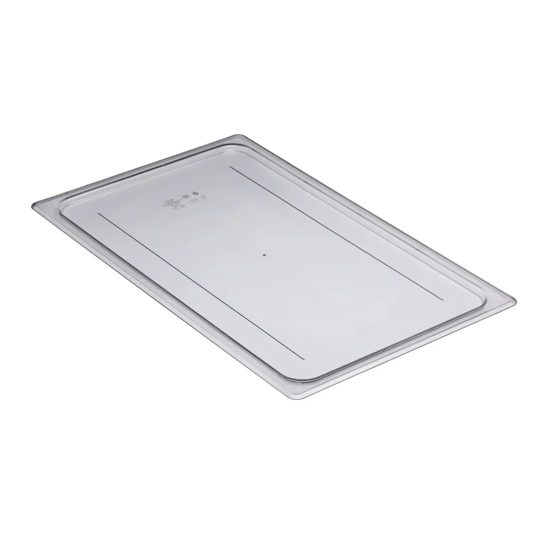 Cambro 10CWC135 Full‑Size Pan Cover, Flat Clear Polycarbonate Lid, NSF, 1/1 For 12" Trays