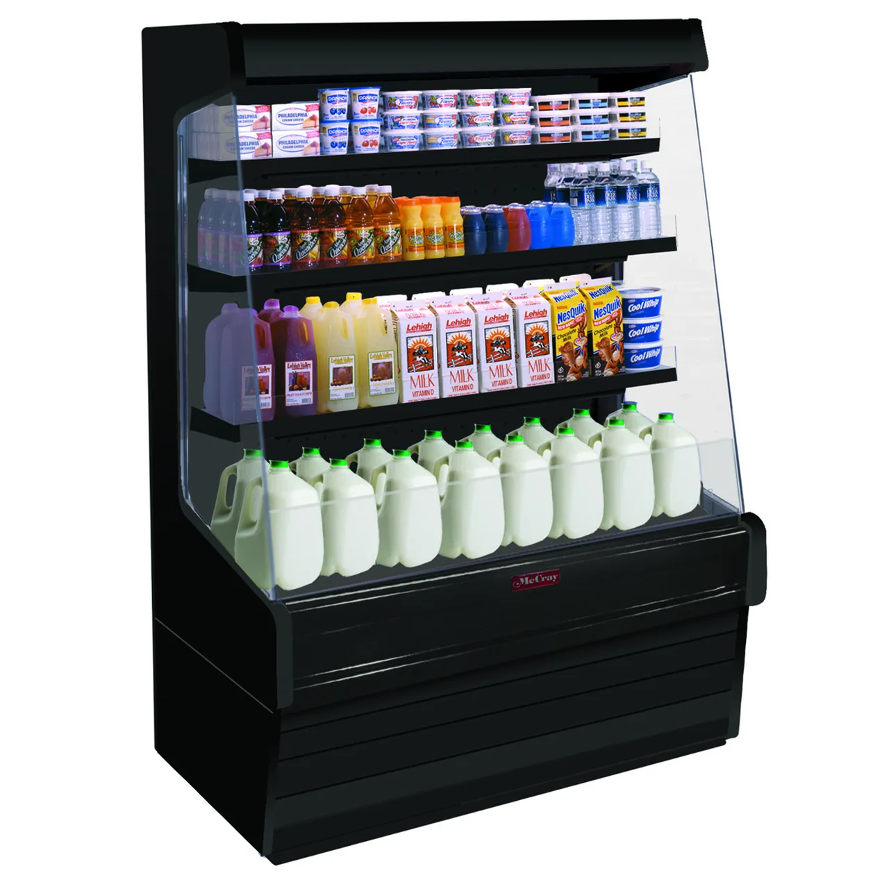 Howard-McCray R-OD30E-5-SL-B 63" Multi-Purpose Open Air Merchandiser in Black, Remote