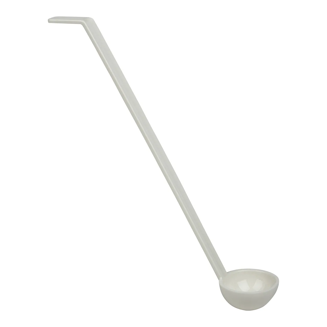 Cambro LD130148 Camwear Ladle, 13" Length, 1 Oz, White Polycarbonate, Made in USA