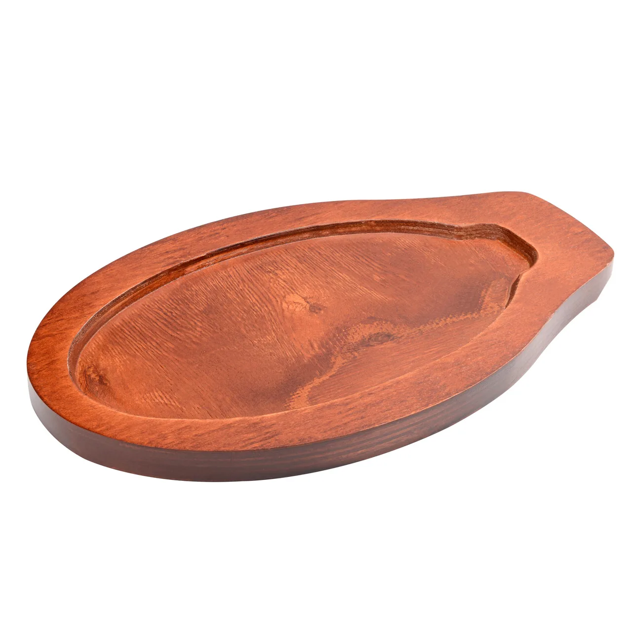 CAC China FSPC-3-UW Oval Wooden Underliner, 12" Size for FSPC-3 Sizzle Platter Accessory