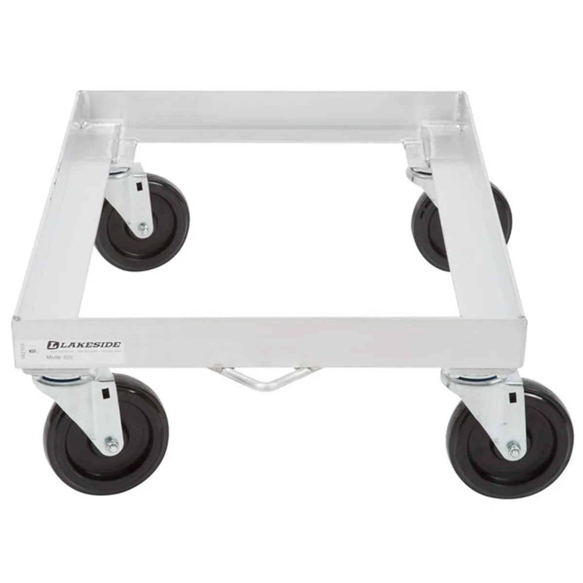 Lakeside 620 Aluminum Sheet Pan Dolly, Single Stack, 500 lb, 5" Swivel Casters, NSF